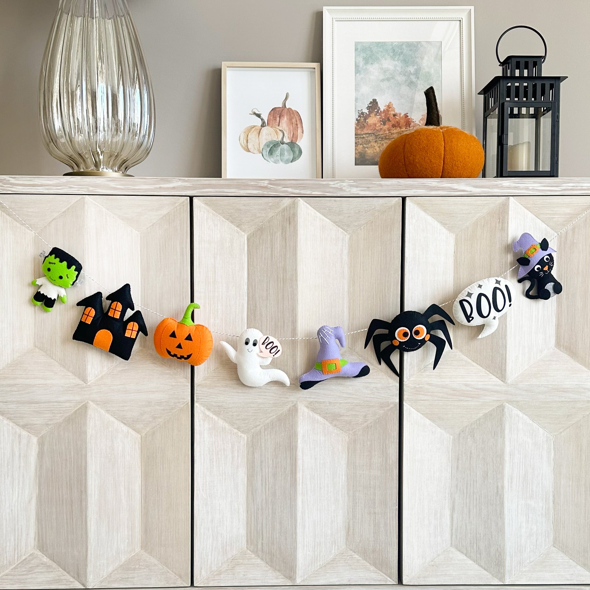 Felt Spooky Halloween Garland