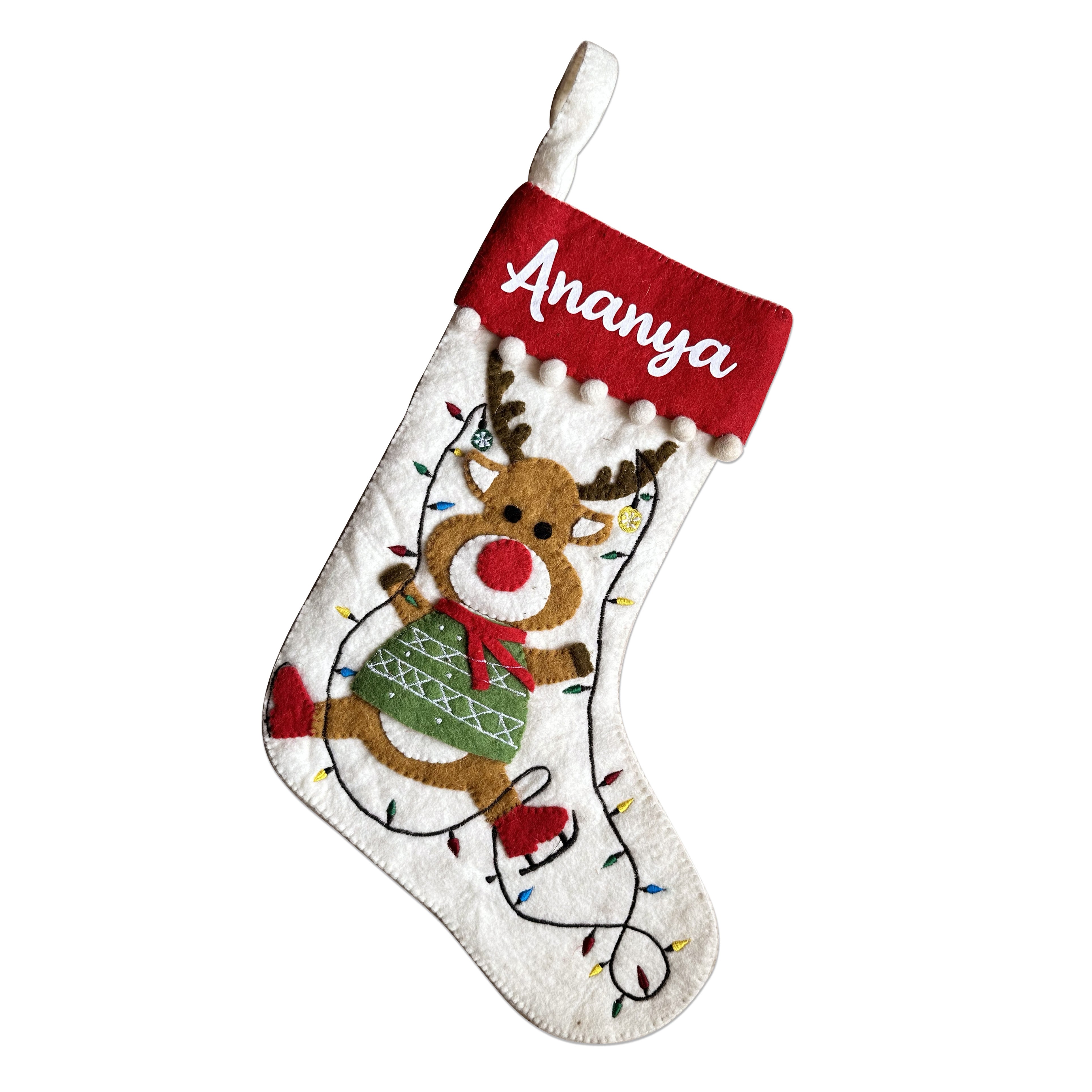 Personalised Stocking (Woolen Fabric)