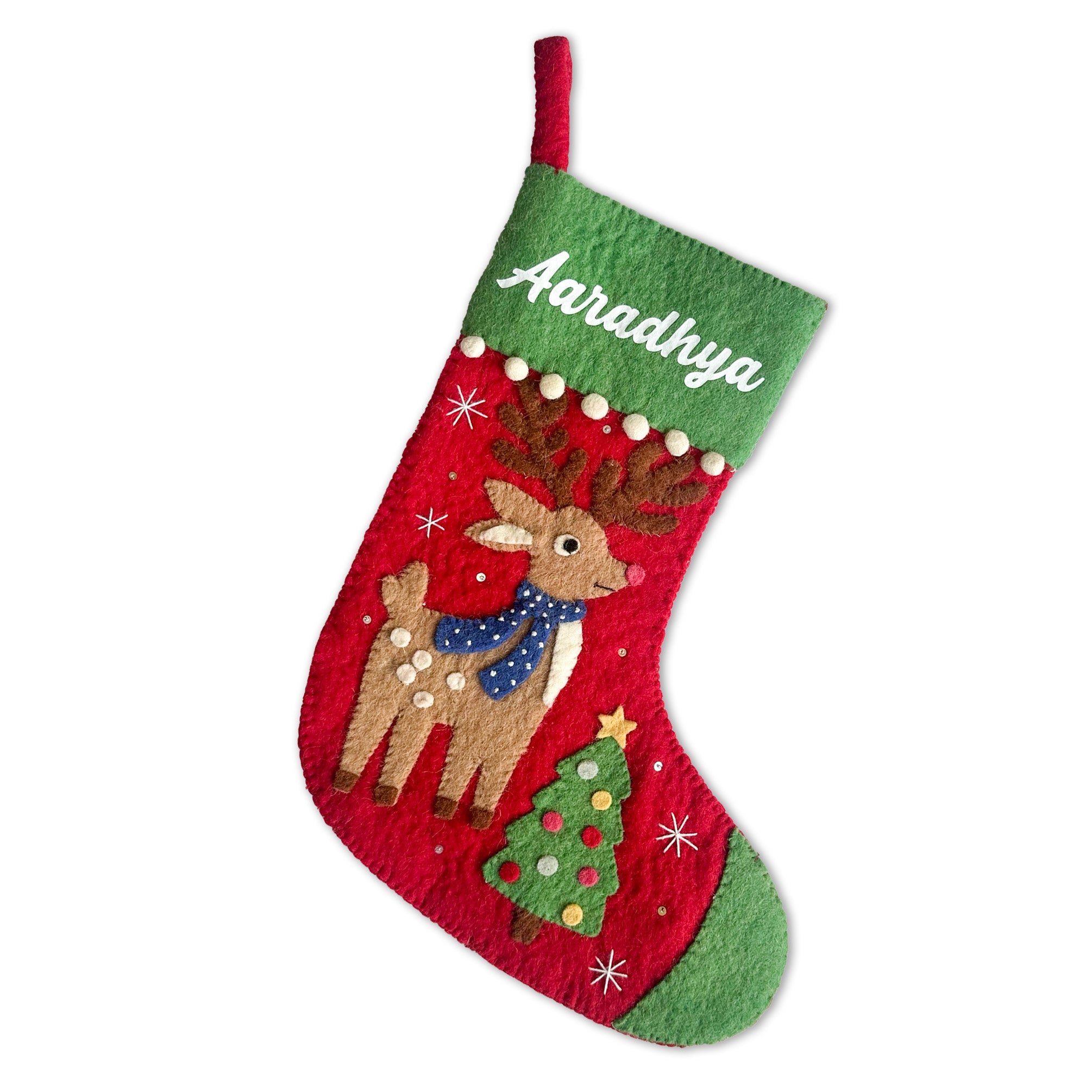 Personalised Stocking (Woolen Fabric)