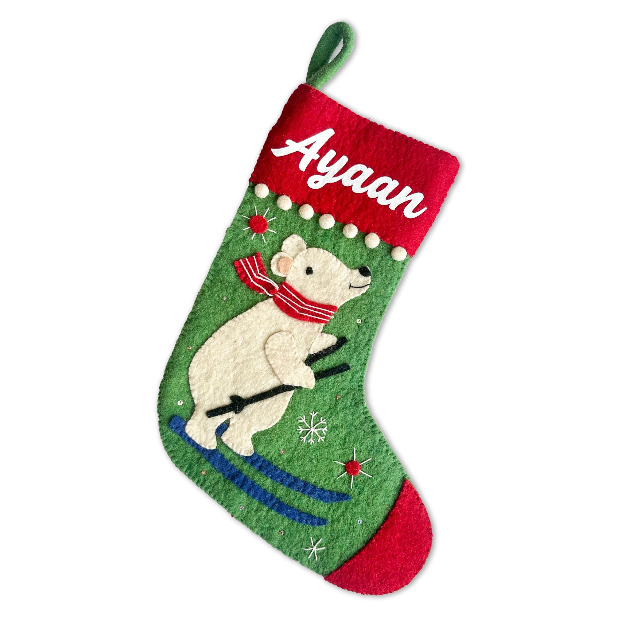 Personalised Stocking (Woolen Fabric)