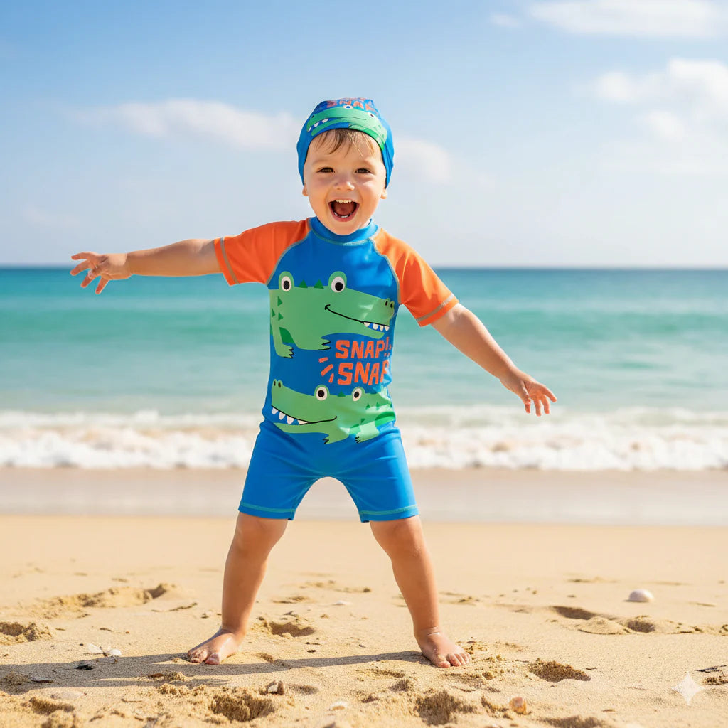 2pcs Swim Set with cap - Boys