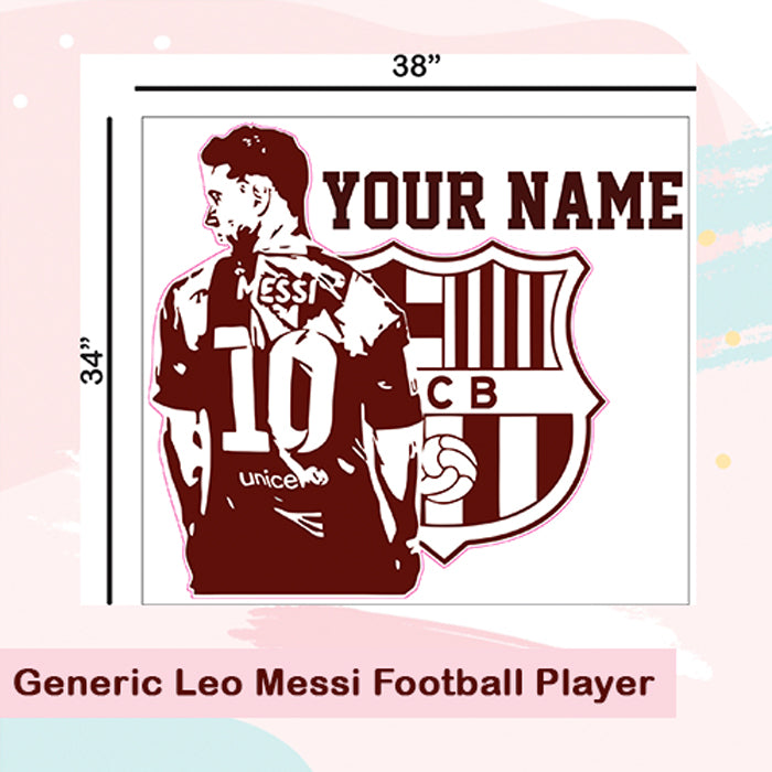 Generic Leo Messi Football Player Wall Name Sticker