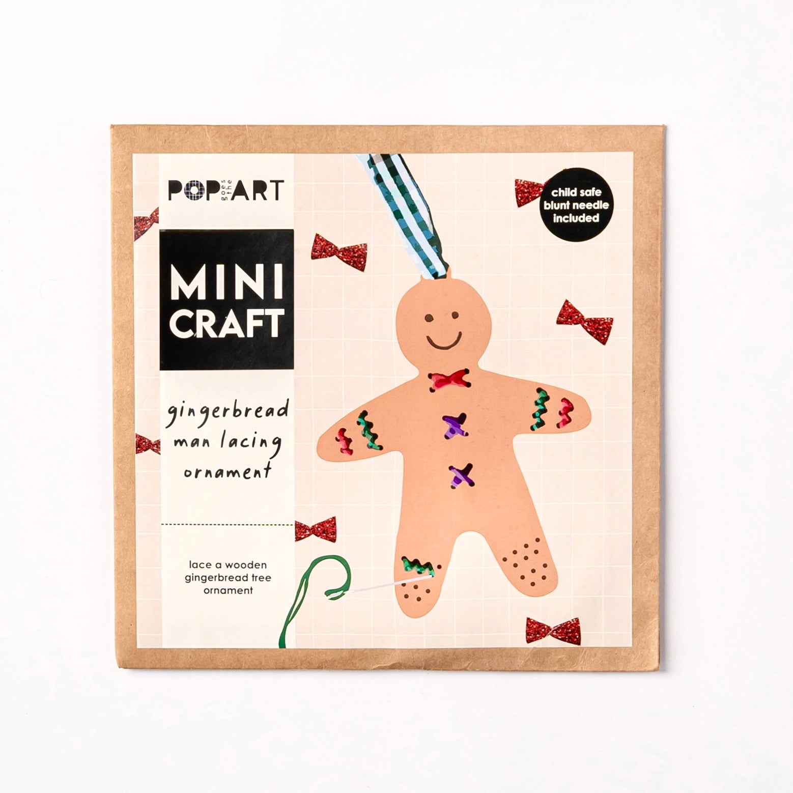 Mini Craft - Gingerbread Man Lacing Ornament