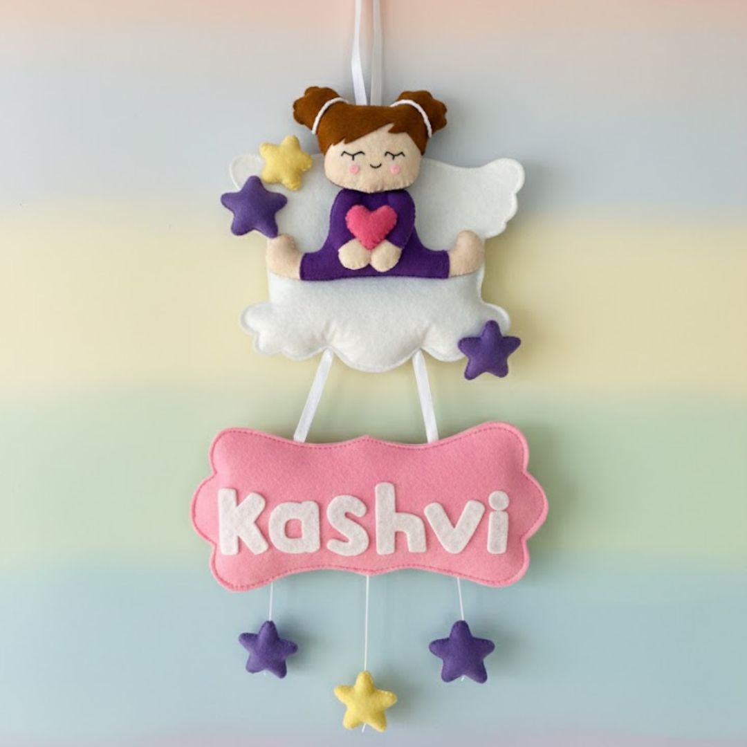 Custom Personalized Baby  Name Cloud Wall Hanging
