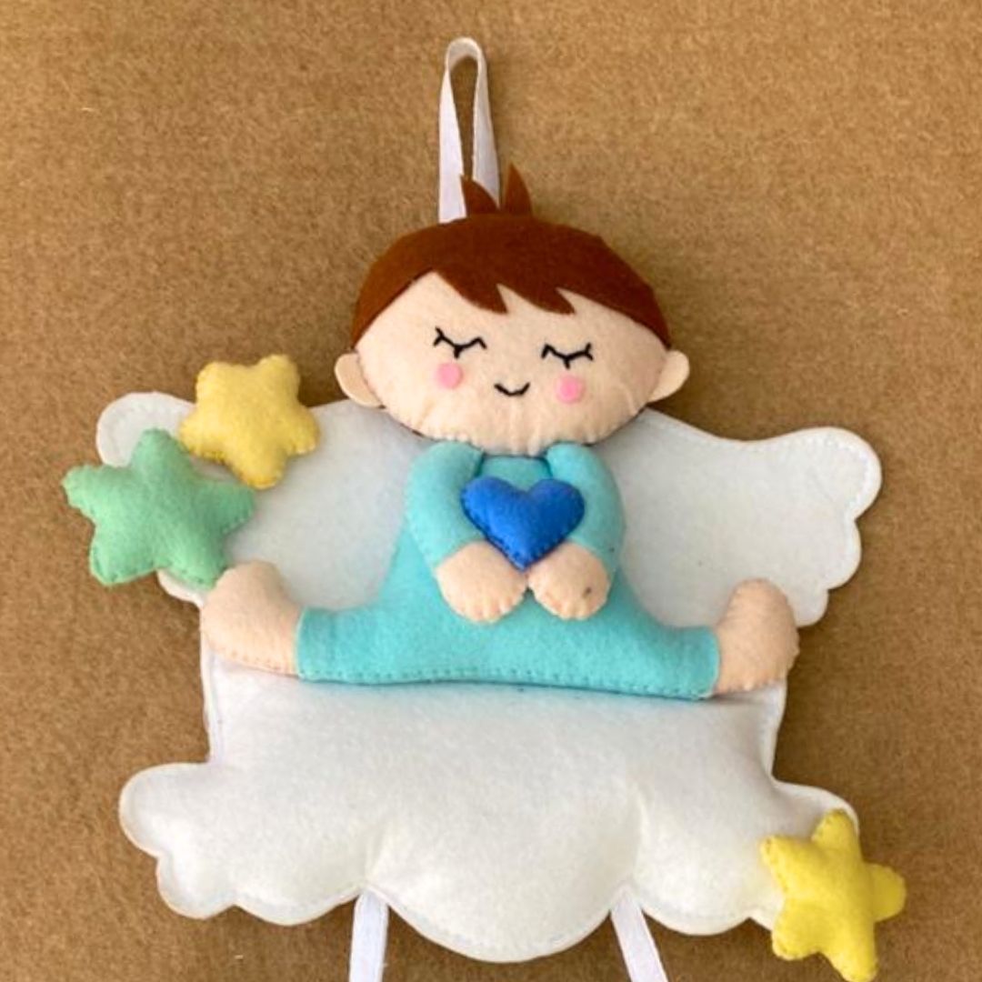 Custom Personalized Baby  Name Cloud Wall Hanging