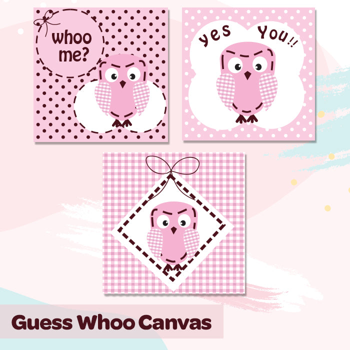 Guess Whoo? Canvas For Wall(Set of 3)
