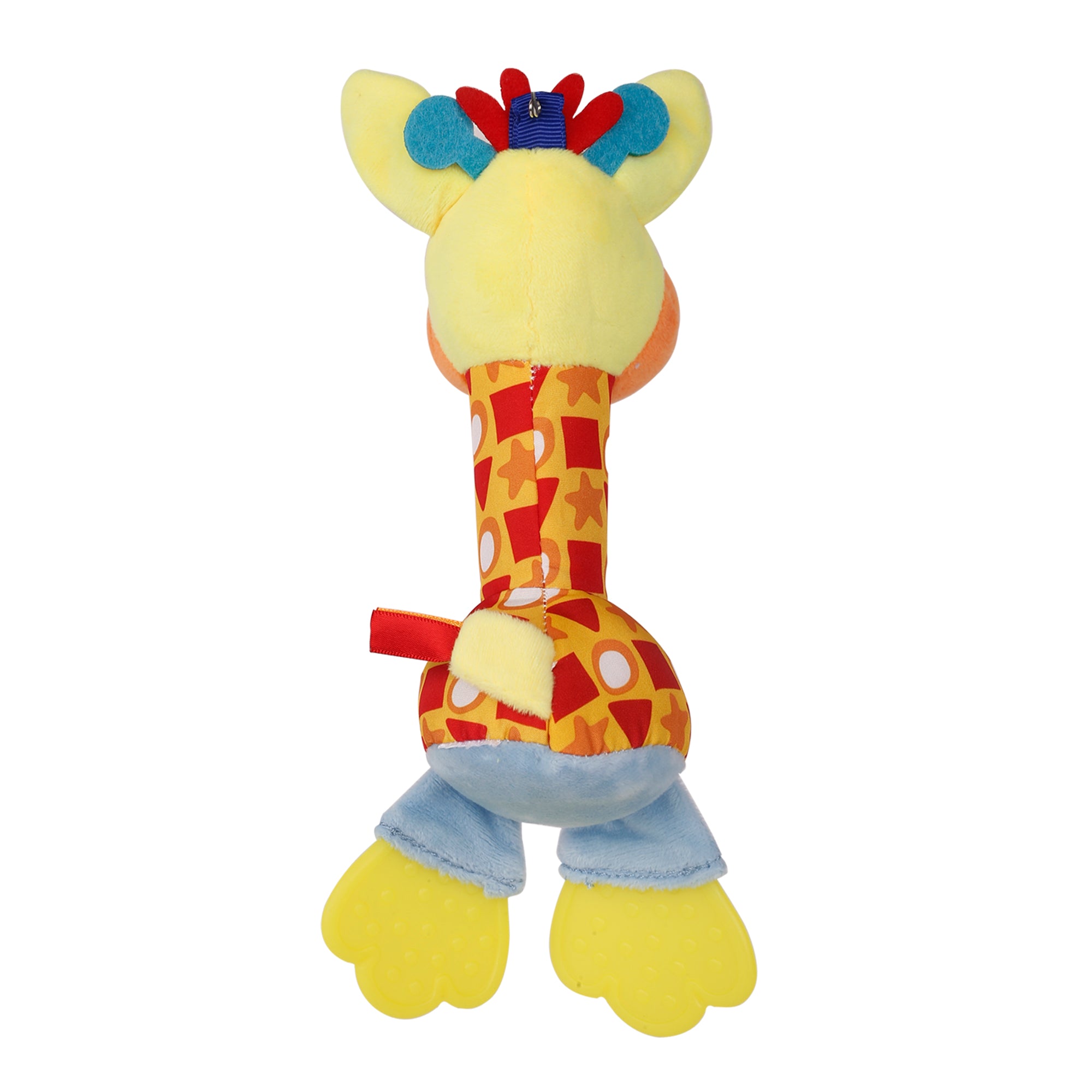 Baby Moo Giraffe Multicolour Soft Rattle With Teether