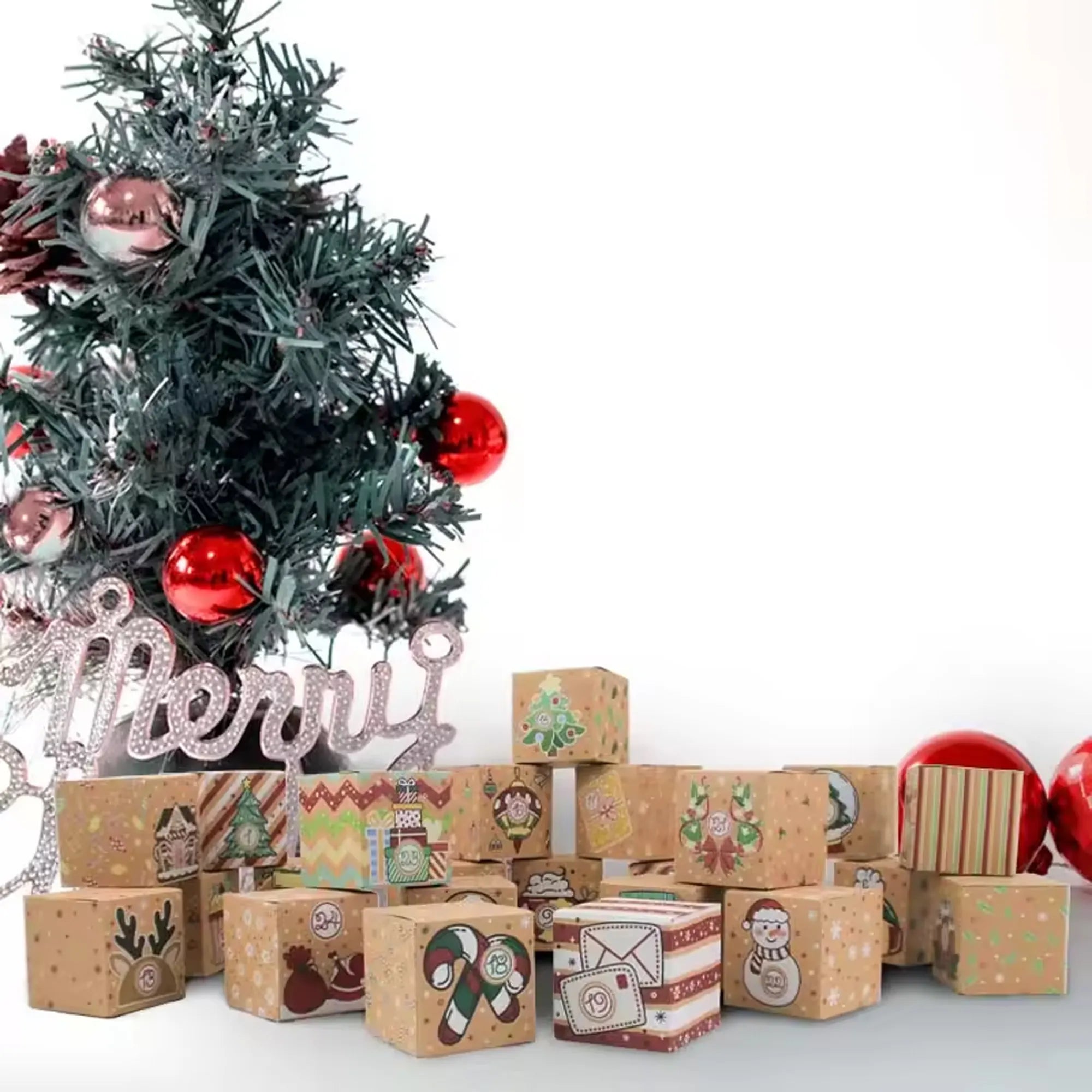 Advent Calendar (24 Gift Boxes)(Natural)