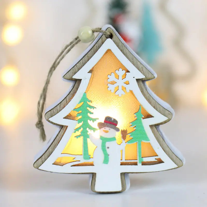 Pearl Light Charm- Snowman