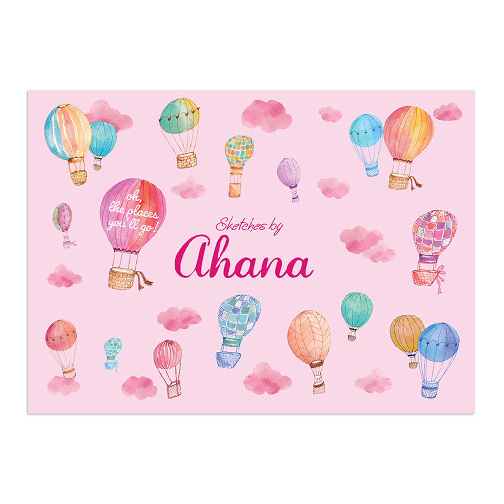 Personalised Sketch Book & Crayon Set