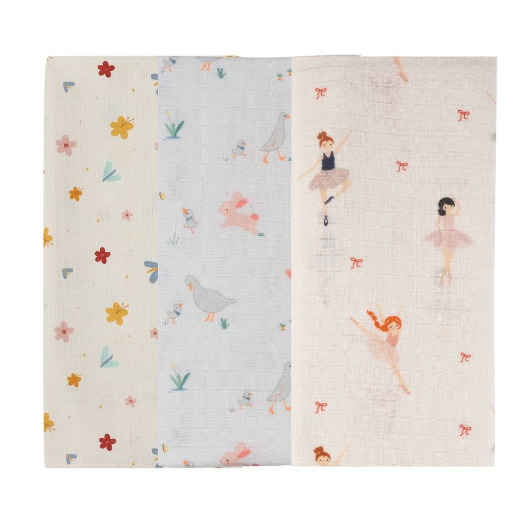 Organic Muslin Swaddle (Set of 3)