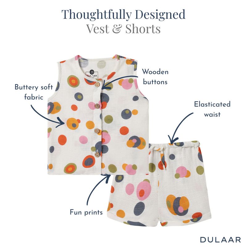 Organic Muslin Vest & Shorts Set