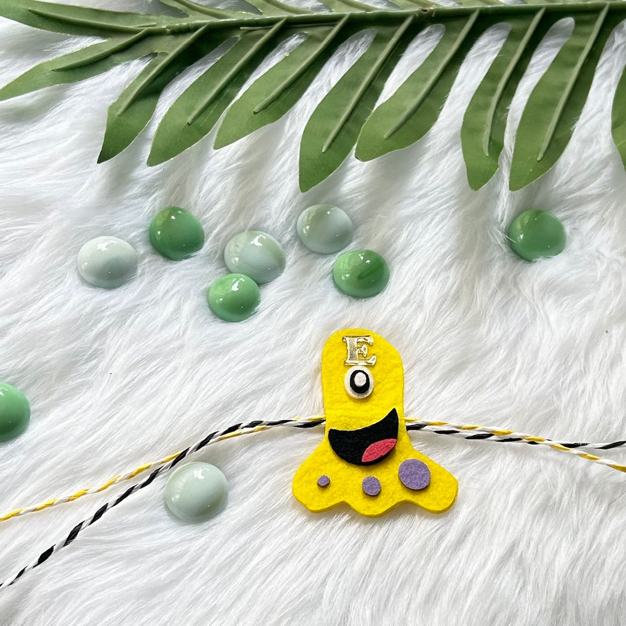 Babble Wrap Handmade Felt Rakhi With Initials