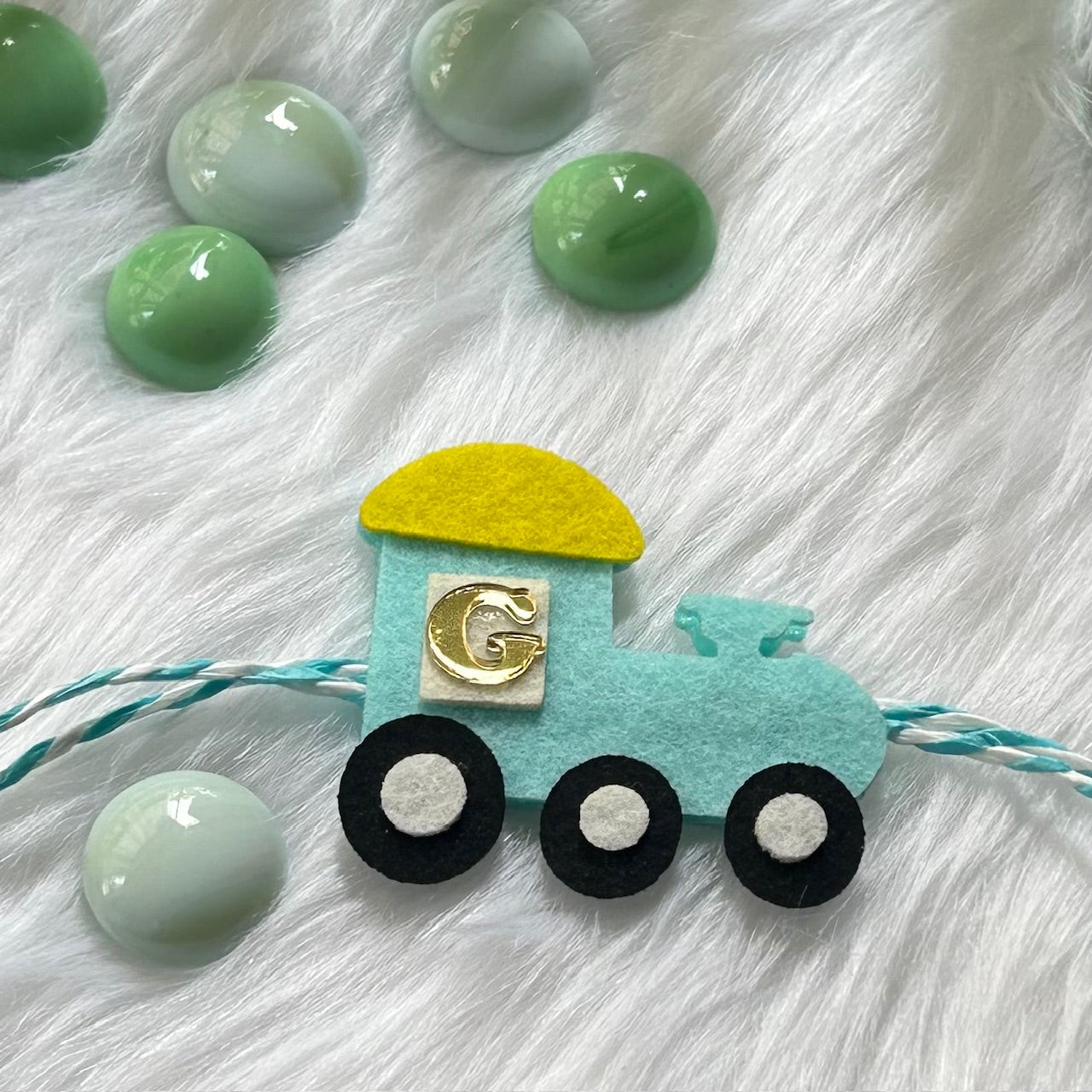 Babble Wrap Handmade Felt Rakhi With Initials