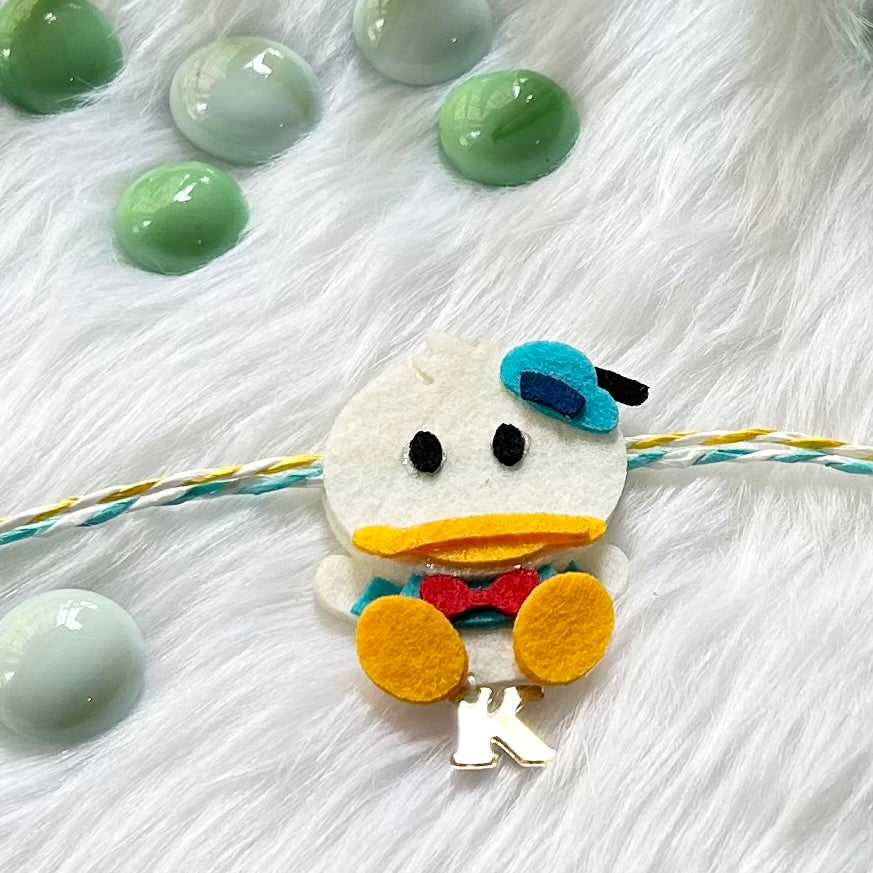 Babble Wrap Handmade Felt Rakhi With Initials