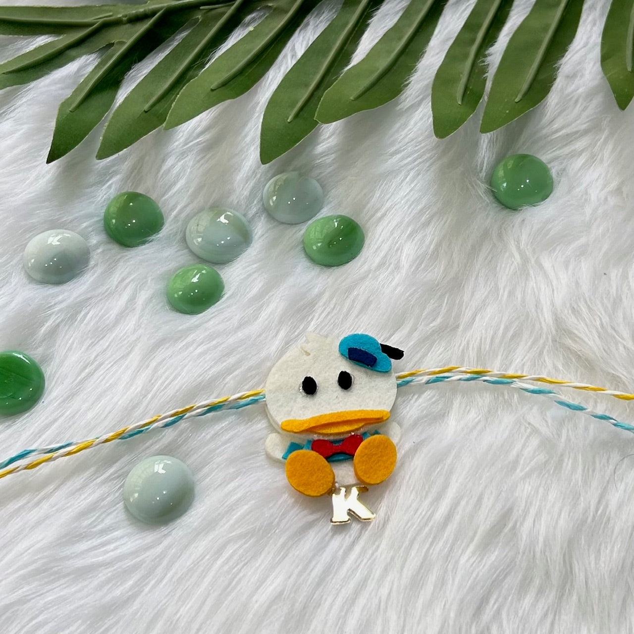 Babble Wrap Handmade Felt Rakhi With Initials
