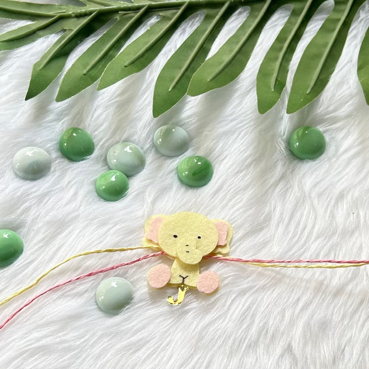 Babble Wrap Handmade Felt Rakhi With Initials