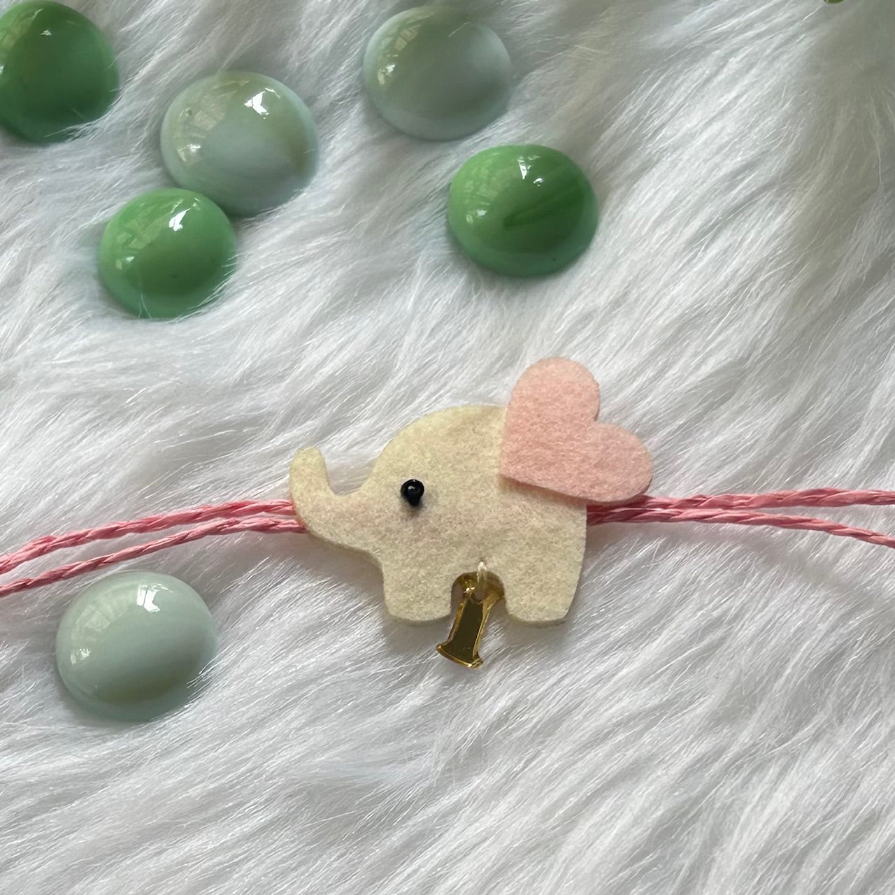 Babble Wrap Handmade Felt Rakhi With Initials