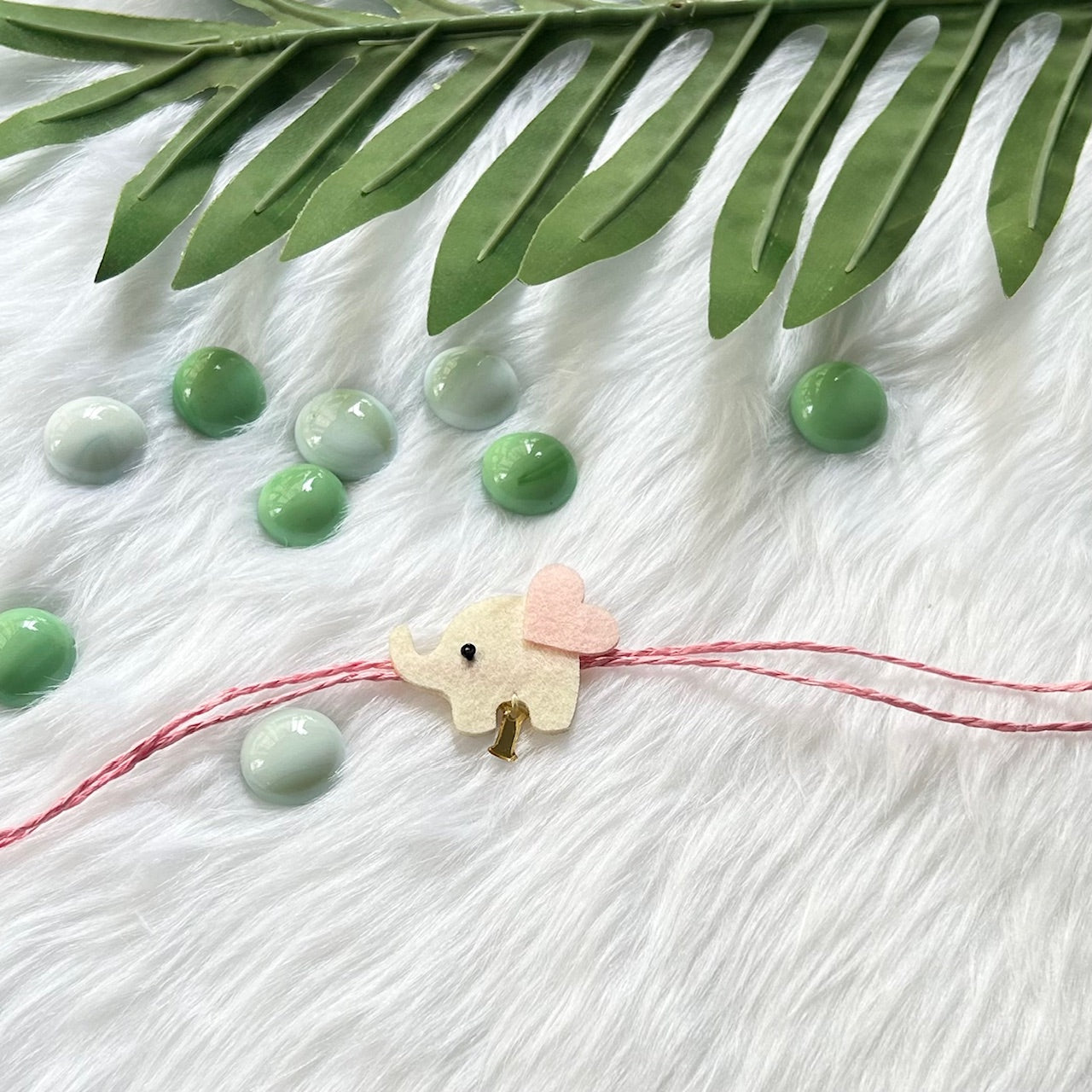 Babble Wrap Handmade Felt Rakhi With Initials