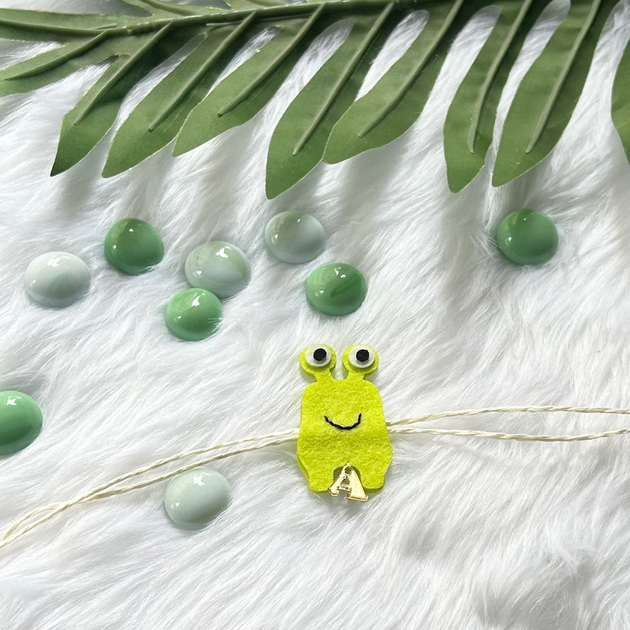 Babble Wrap Handmade Felt Rakhi With Initials