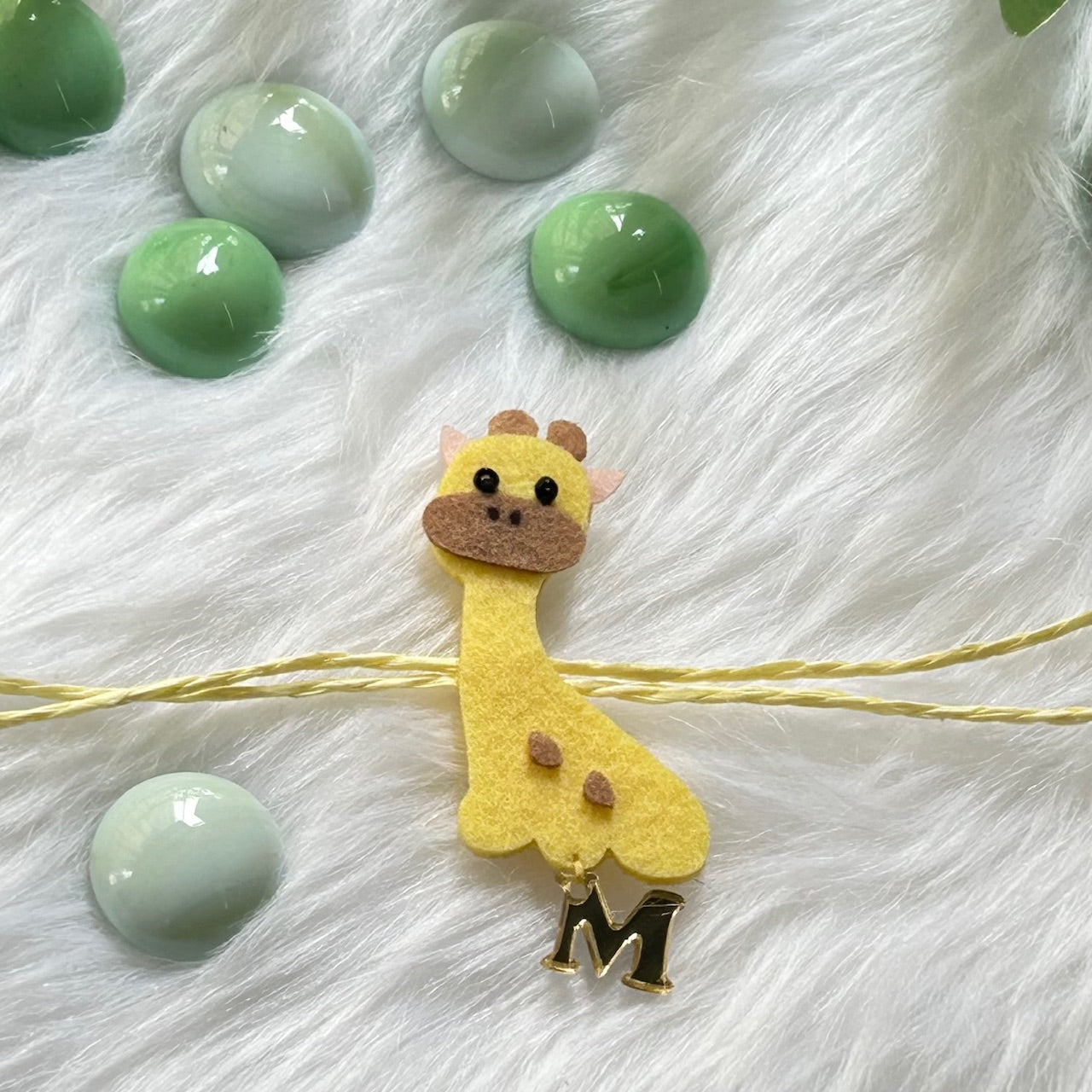 Babble Wrap Handmade Felt Rakhi With Initials