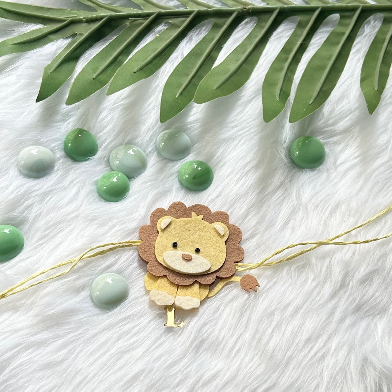 Babble Wrap Handmade Felt Rakhi With Initials