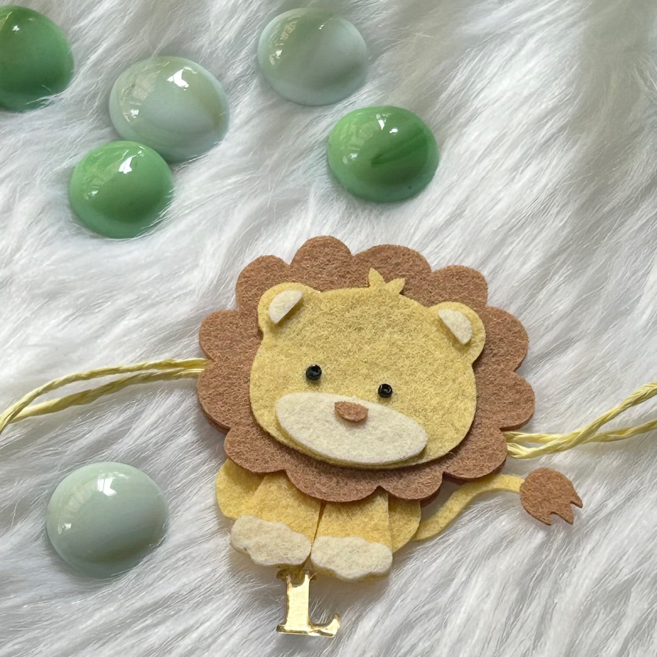 Babble Wrap Handmade Felt Rakhi With Initials
