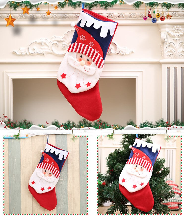 Babble Wrap Snowy Scallop And Muffler Stockings - Set Of 3