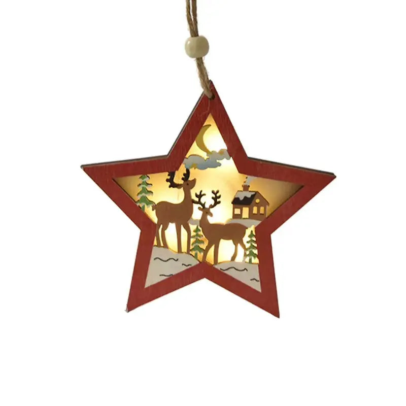 Starlight Snow Ornament- Star