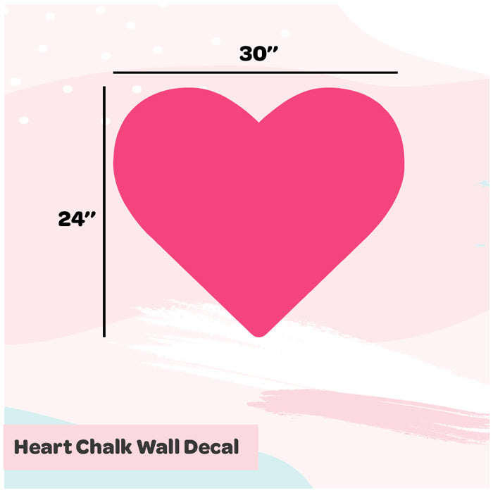 Heart Chalk Decal
