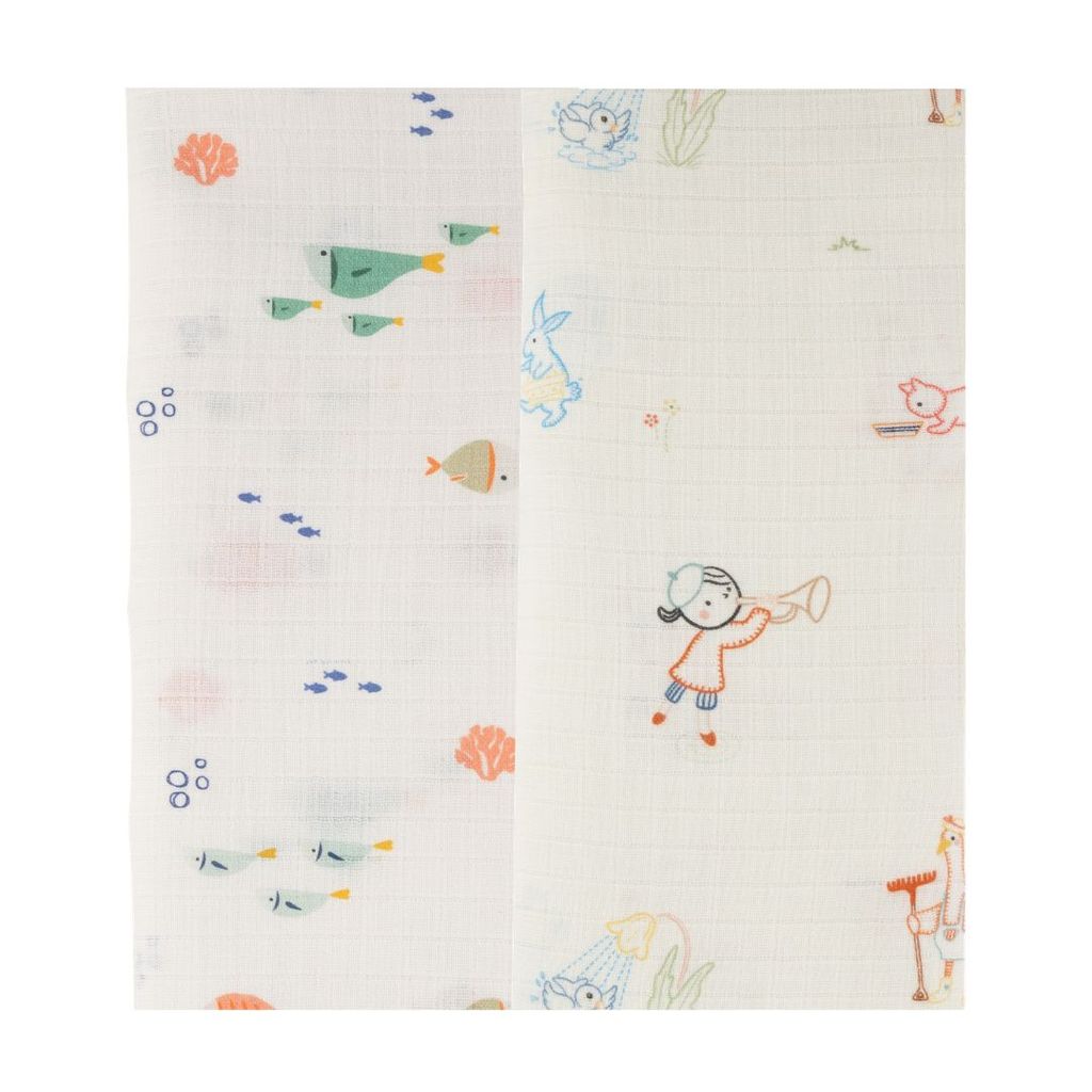 Organic Muslin Swaddle (Set of 2)