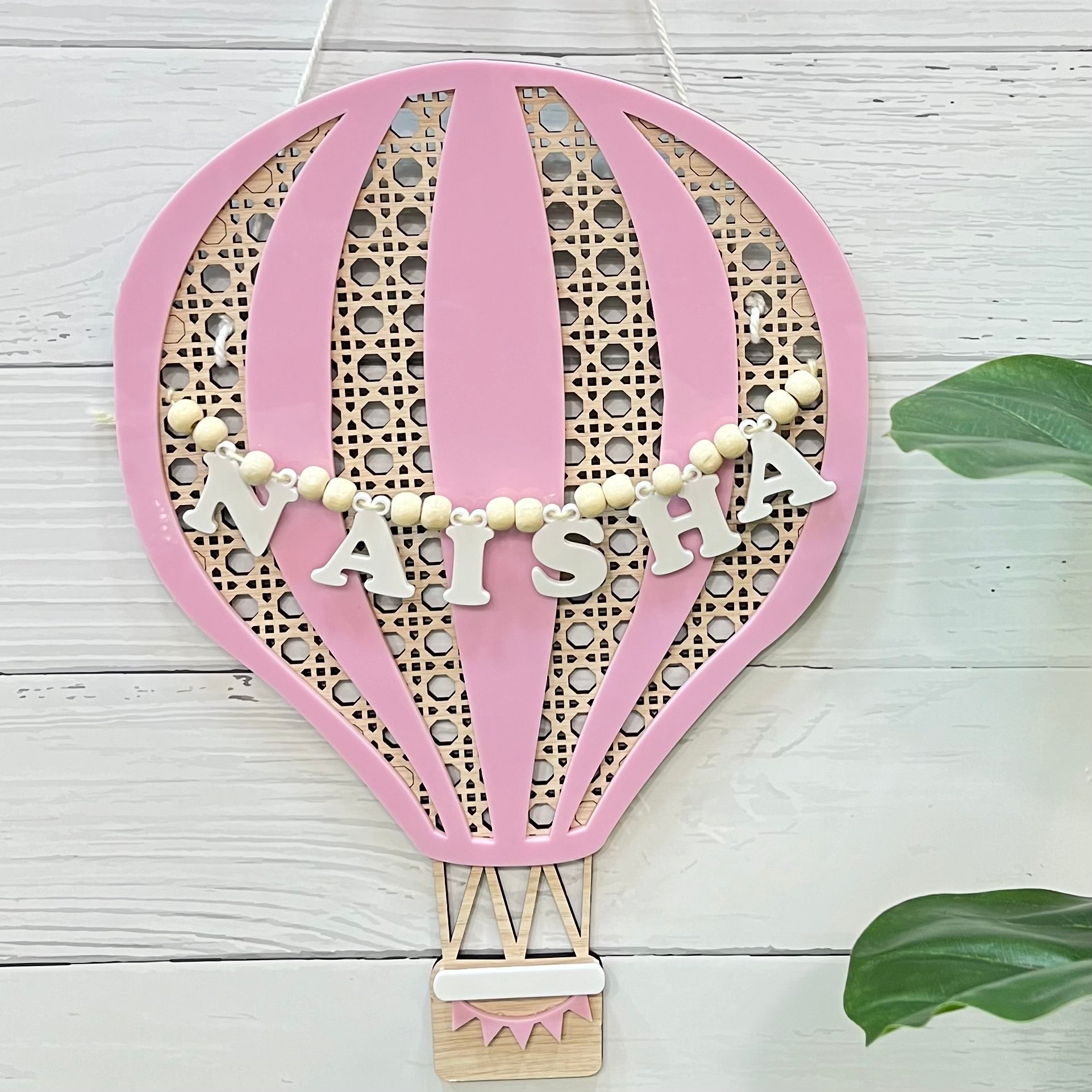 Hot Air Balloon Name Plaque