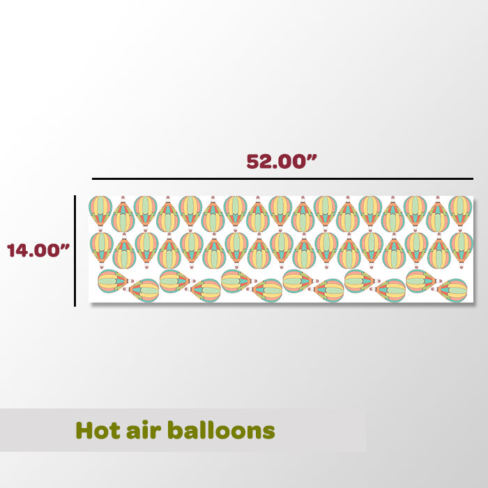 Hot Air Balloons Mini Wall Art Stickers