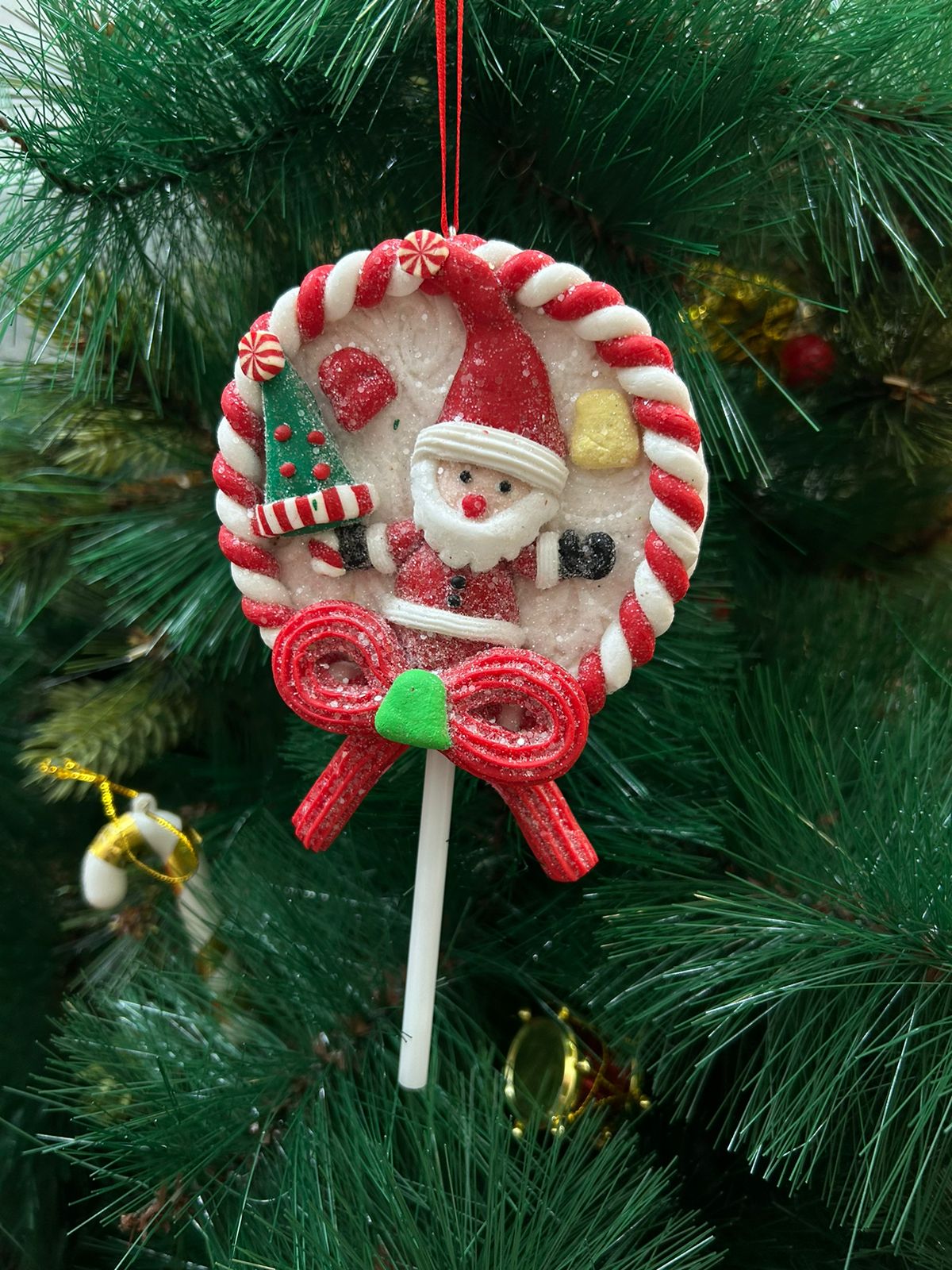 Santa Lolly Ornament