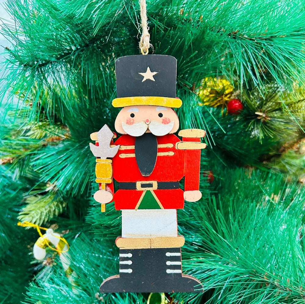 Nutcracker with a Black Hat Ornament