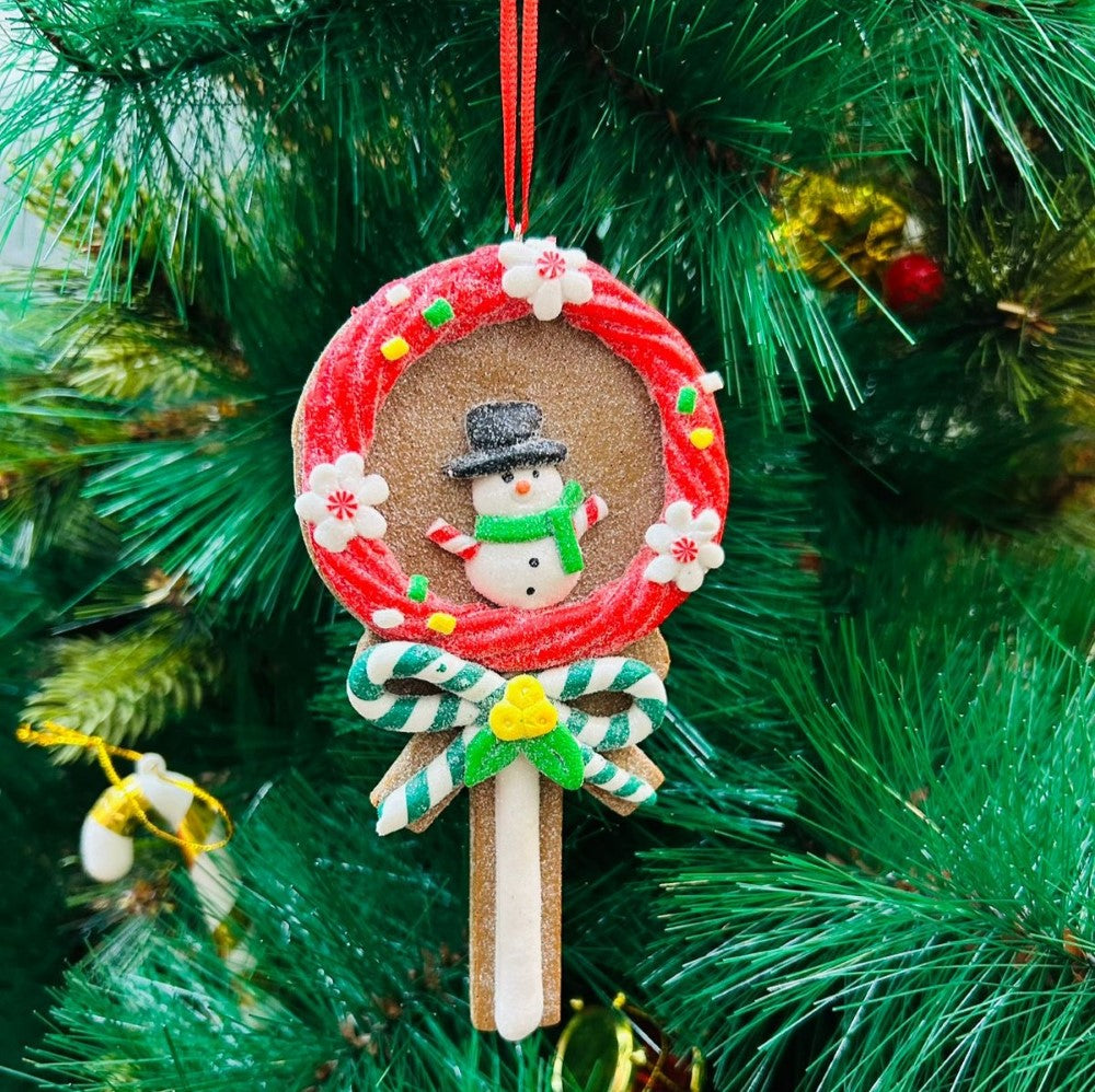 Snowman Lollipop Ornament