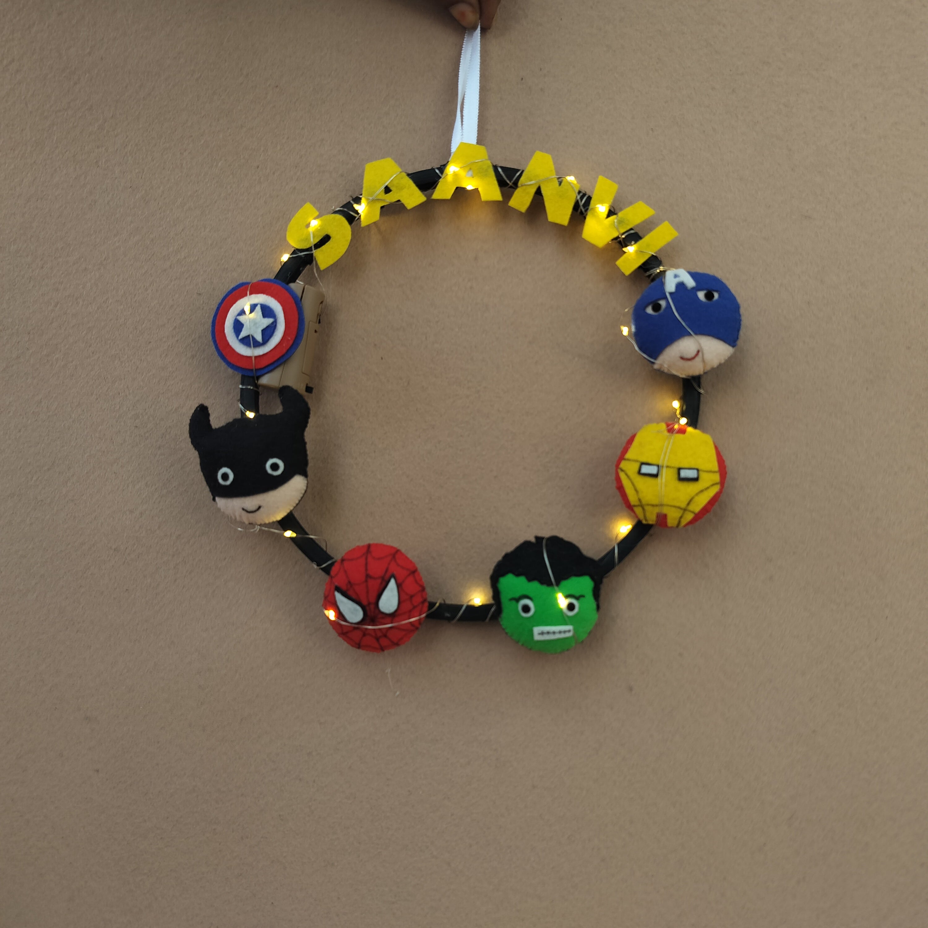 Junior Superhero Series Personalised Mini Hoop