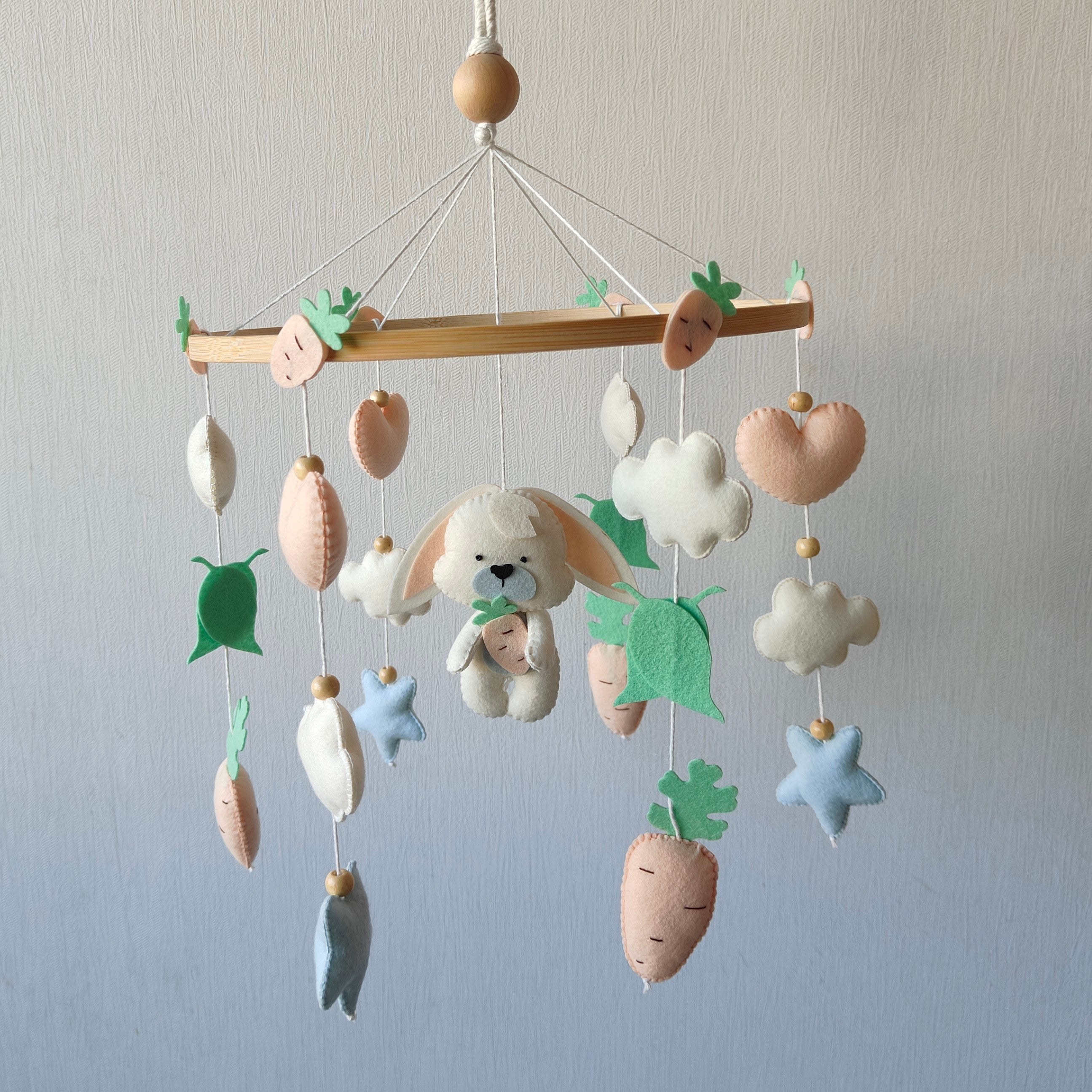 Cot / Crib Mobile - Bunny Wonderland