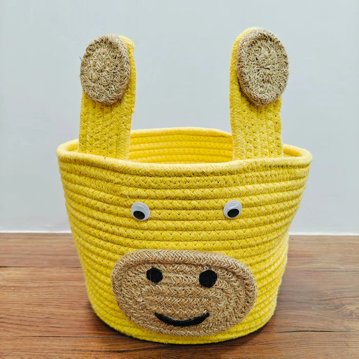 Jute Cotton Storage Basket