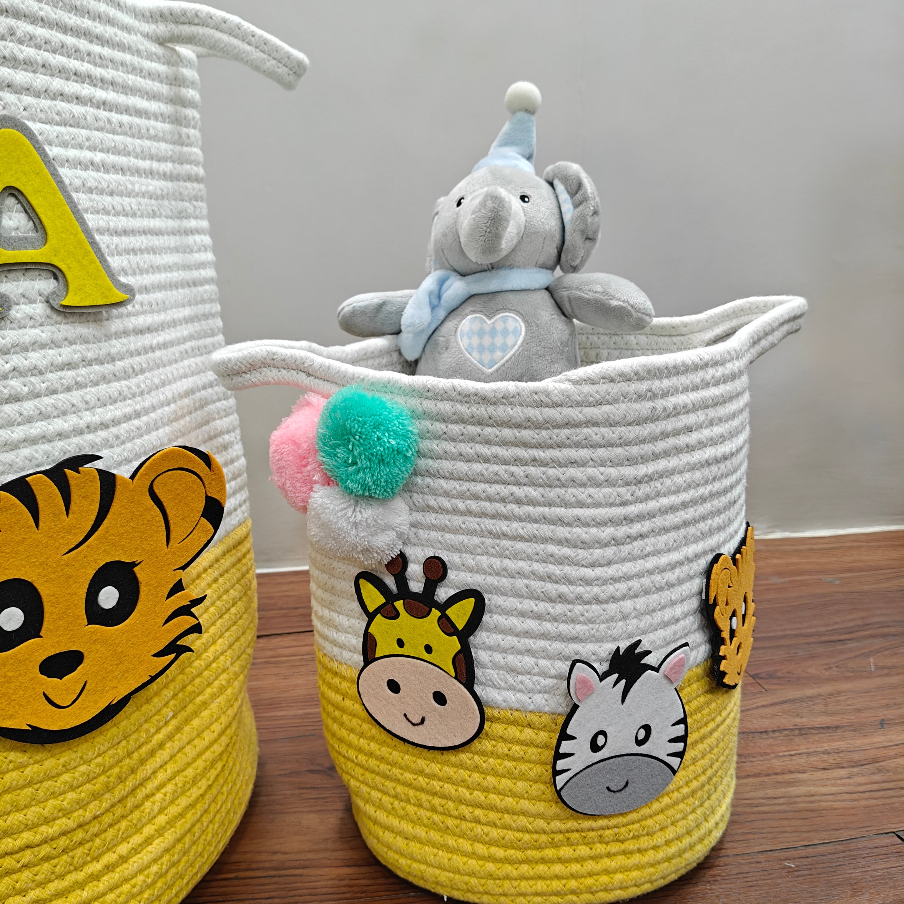Jute Cotton Storage Basket