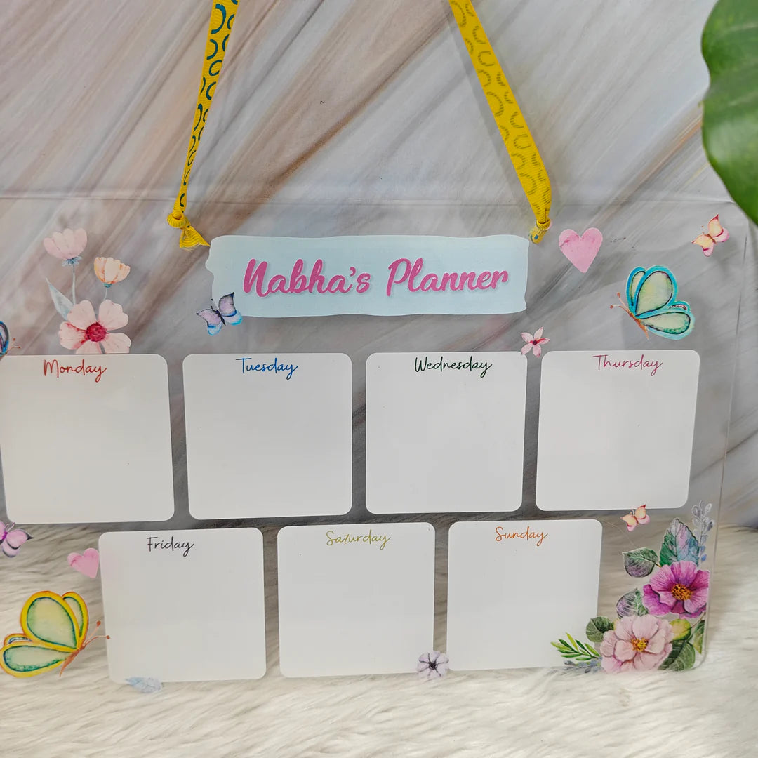 Personalised Acrylic Planner