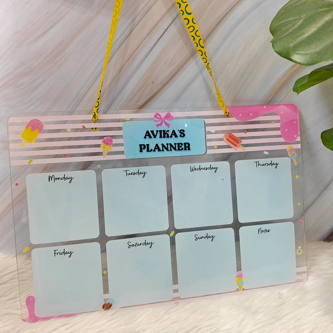 Personalised Acrylic Planner