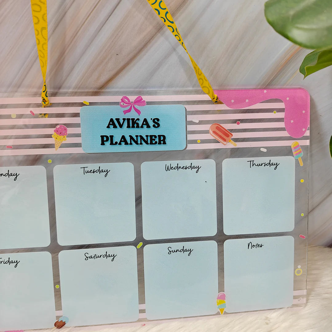 Personalised Acrylic Planner