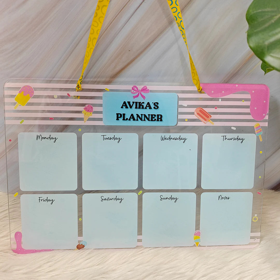 Personalised Acrylic Planner