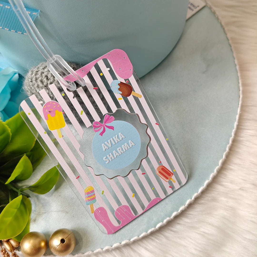 Personalised Acrylic Luggage Tag