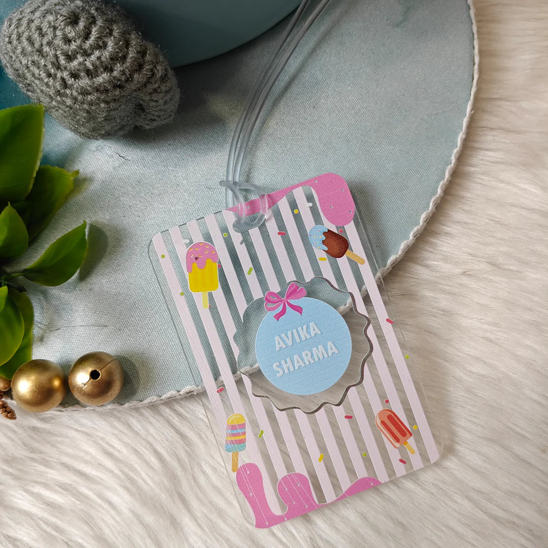 Personalised Acrylic Luggage Tag