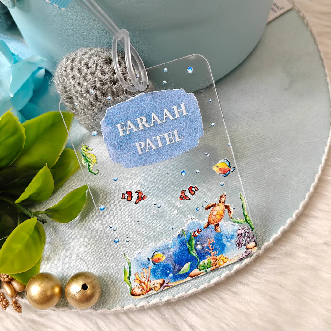 Personalised Acrylic Luggage Tag