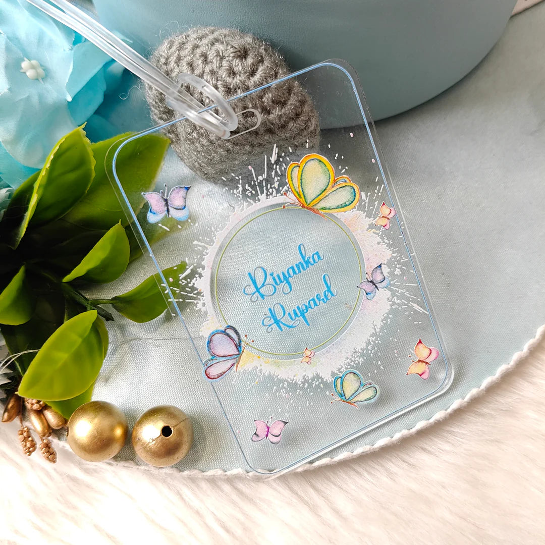 Personalised Acrylic Luggage Tag