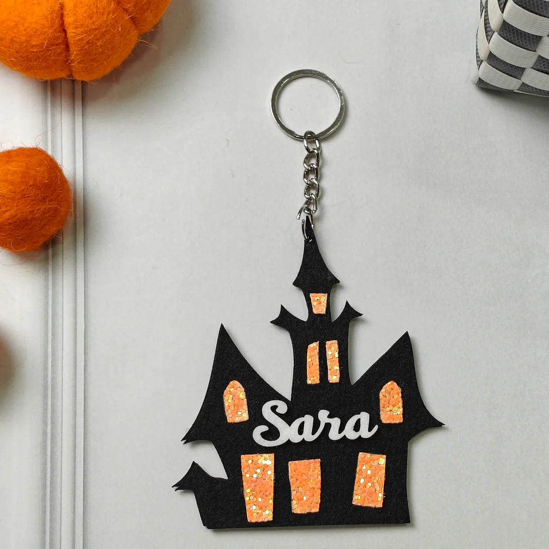 Personalized Halloween Keychain