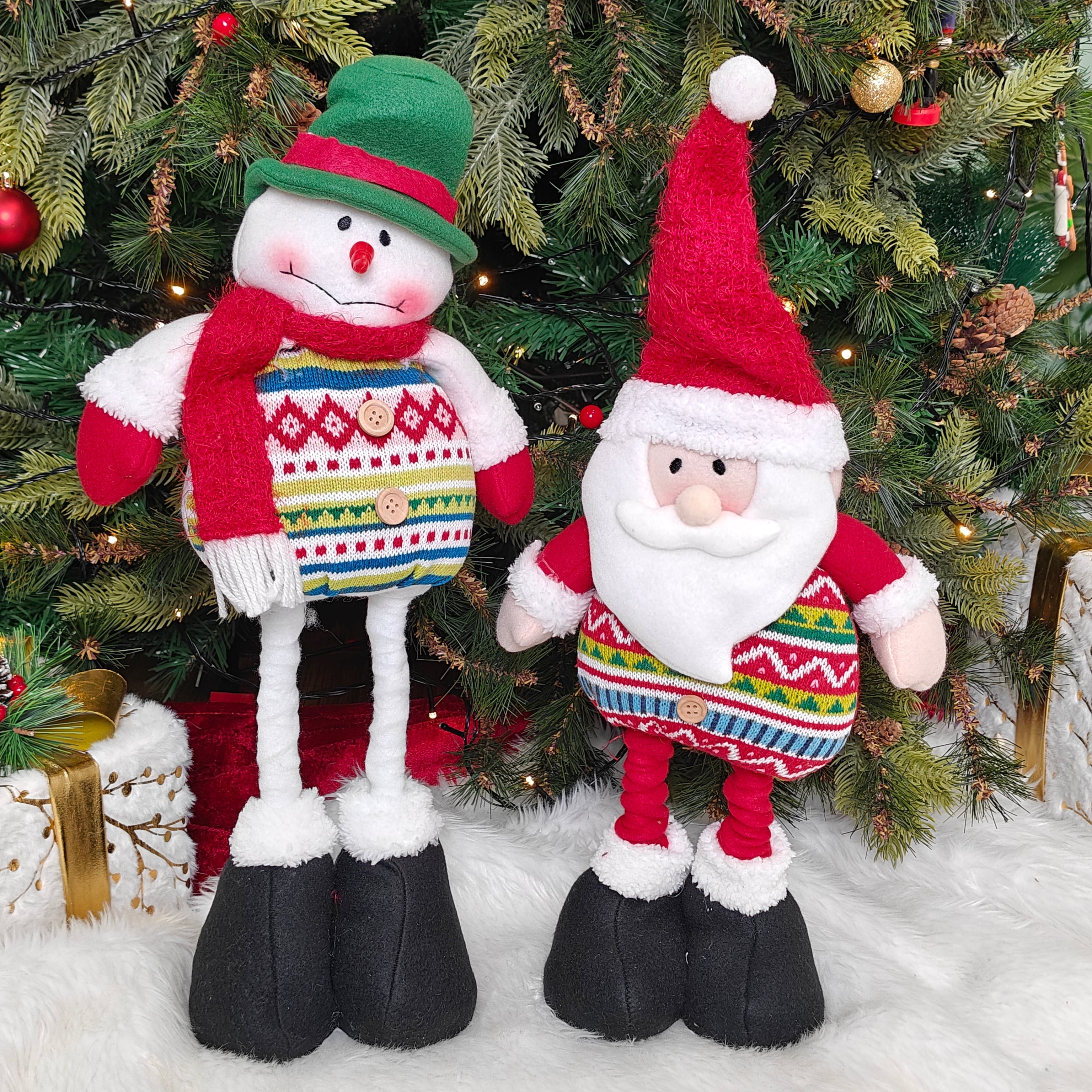Cozy Knit Festive - Extendable Legs- Snowman